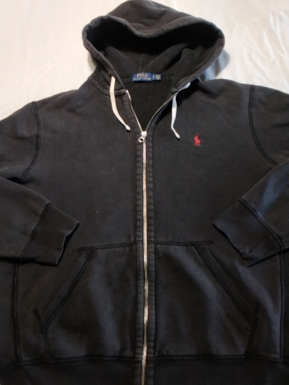 Polo by Ralph Lauren Black Zip-Up W/Thermal Lined Hood , L , $37